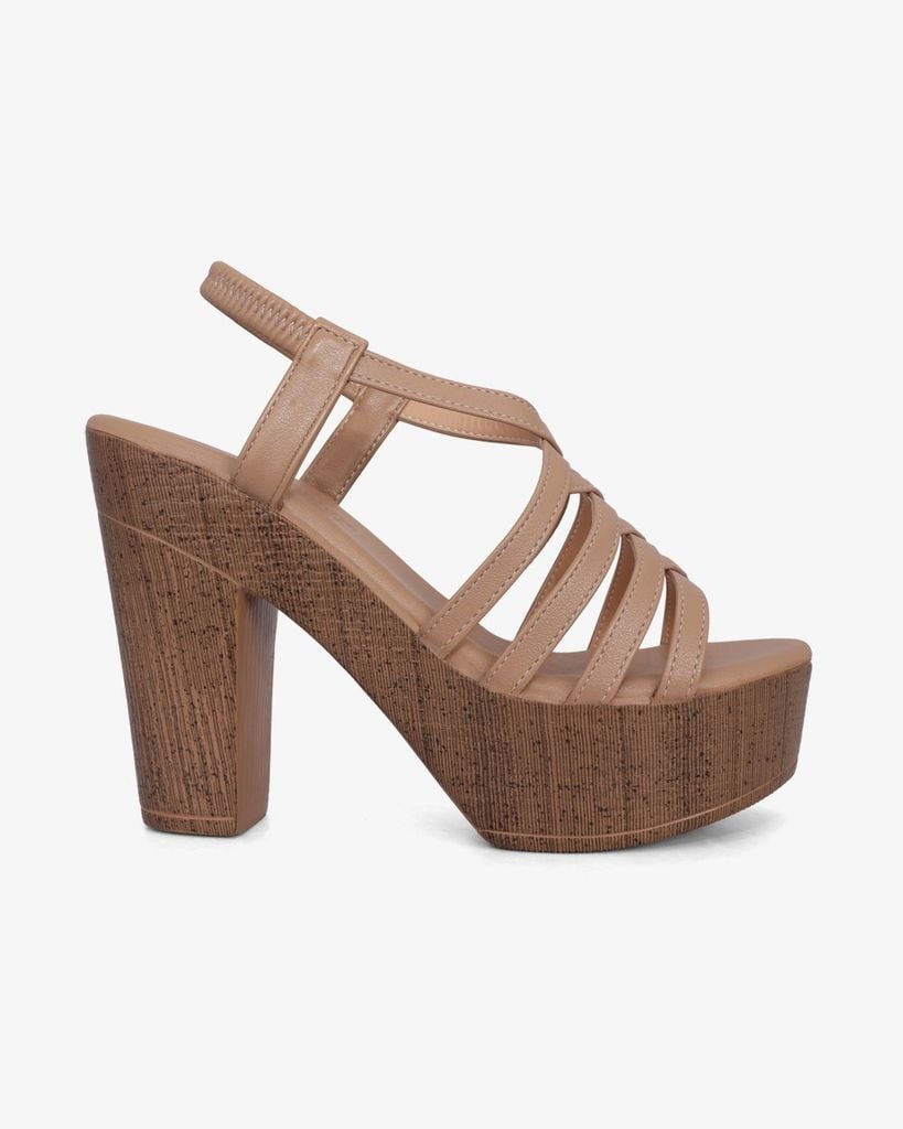 Sandal Cao Gót Hạnh Dung Quai Nhiều Dây Chéo HD12278AM