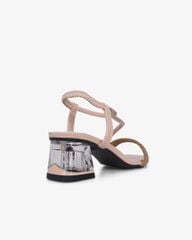 Sandal Cao Gót Hạnh Dung Đính Đá Nhiều Quai Chéo HD12282AM