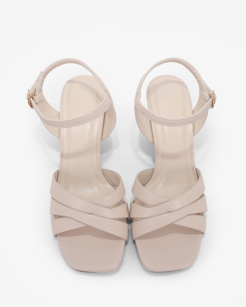 Sandal Cao Gót Hạnh Dung Ba Dây Chéo HD12286AM
