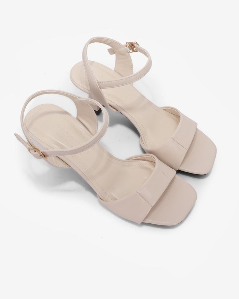 Sandal Cao Gót Hạnh Dung Quai Ngang Bản Lớn HD12287AM