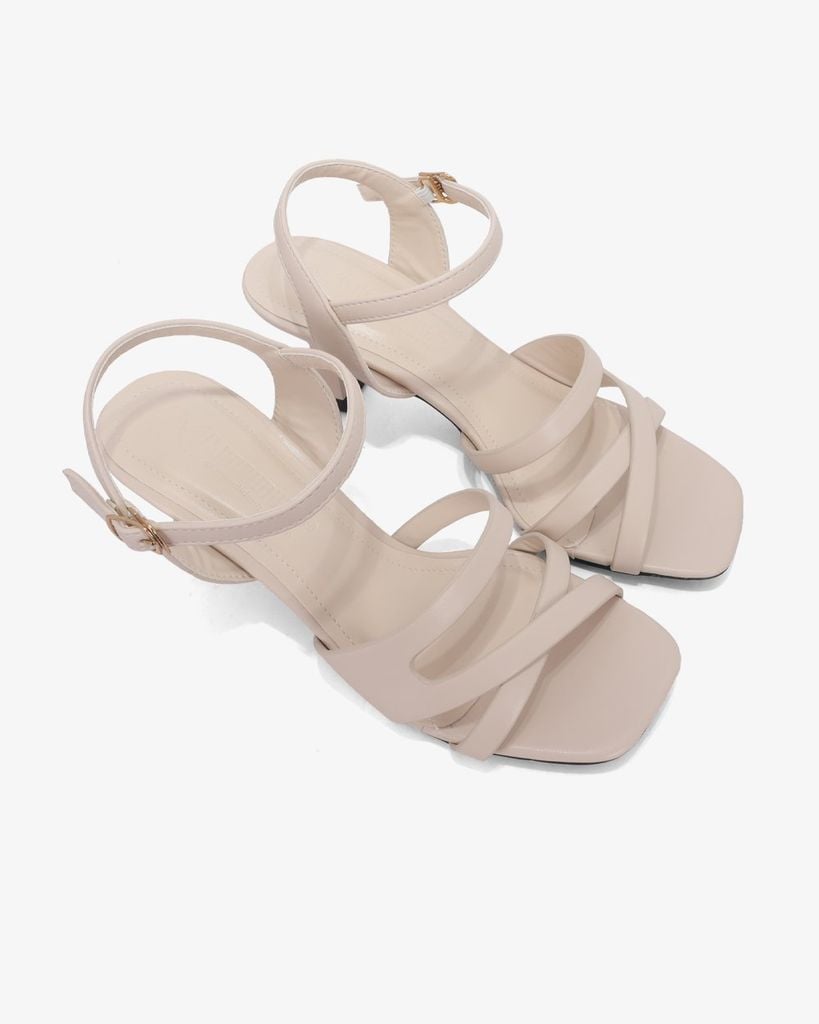 Sandal Cao Gót Hạnh Dung Mảnh Đan Chéo HD12288AM