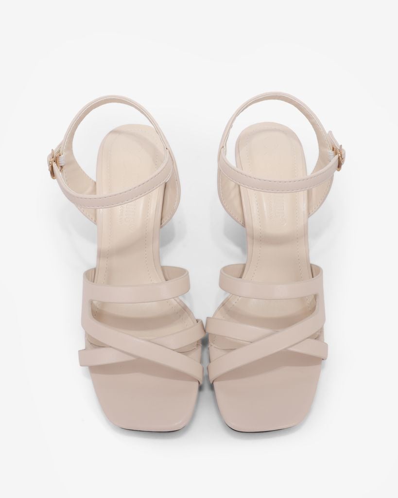 Sandal Cao Gót Hạnh Dung Mảnh Đan Chéo HD12288AM