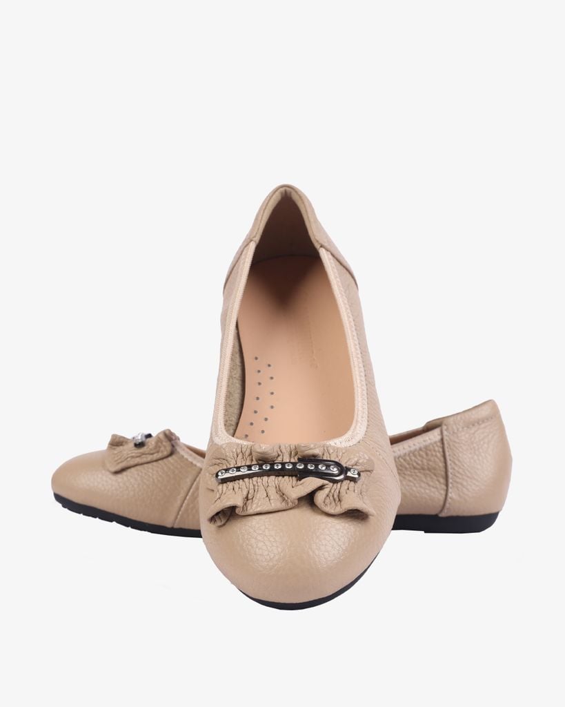 Giày Búp Bê Hạnh Dung Nơ Khóa Cách Điệu HD2225AX