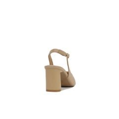 Sandal Cao Gót Hạnh Dung Bít Mũi Đắp Trơn HD27142BI