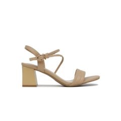 Sandal Cao Gót  Hạnh Dung Quai Ngang Gót Vuông HD27143BI