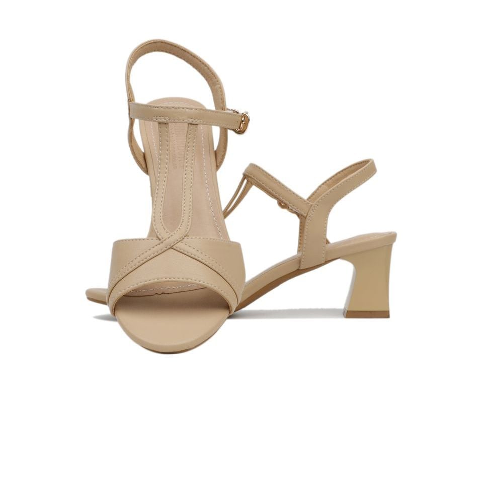 Sandal Cao Gót Hạnh Dung Bản Ngang Nối Dây HD27146BI