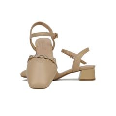 Sandal Cao Gót Hạnh Dung Bít Mũi Đính Đá HD27149BI