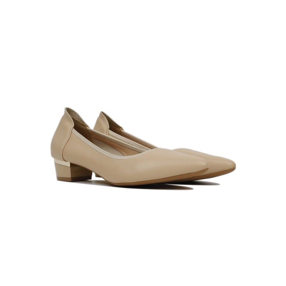 Giày Cao Gót Hạnh Dung Mũi Nhọn Đế vuông HD27154BI