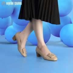 Giày Cao Gót Hạnh Dung Khóa Nơ HD27160BI