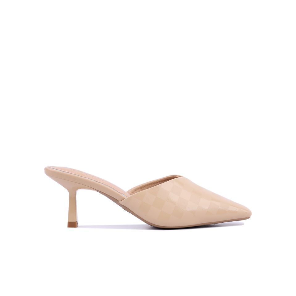 Dép Bít Mũi Hạnh Dung Họa Tiết Caro HD27205BI