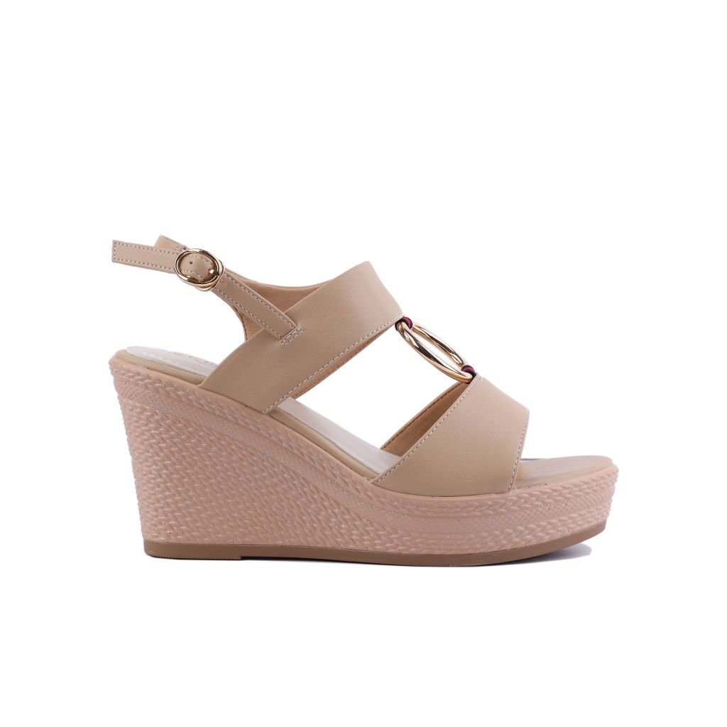 Sandal Xuồng Hạnh Dung Phối Phụ Kiện Tròn HD27208BI
