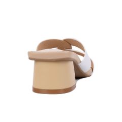 Dép Cao Gót Hạnh Dung Quai Đan Chéo Phối Màu HD27234BI