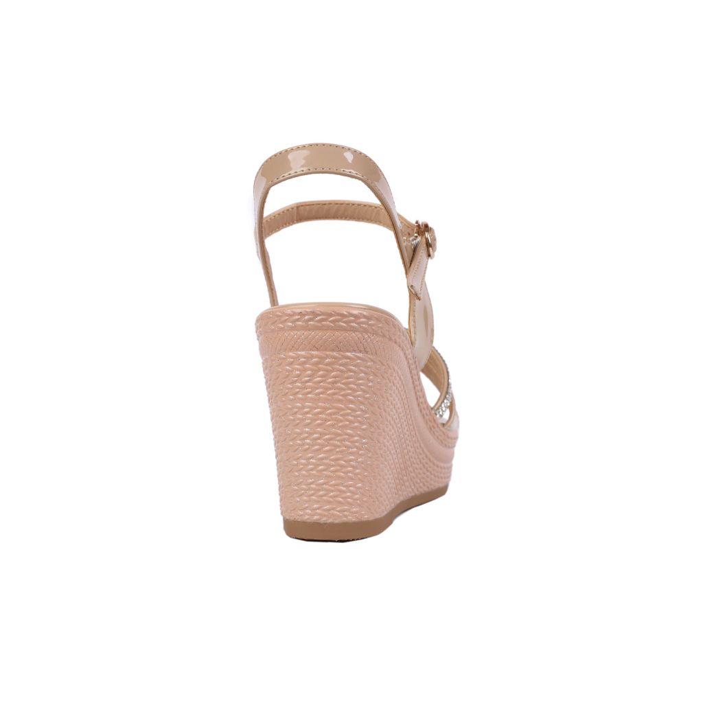 Sandal Xuồng Hạnh Dung Quai Đính Xoàn HD27236BI