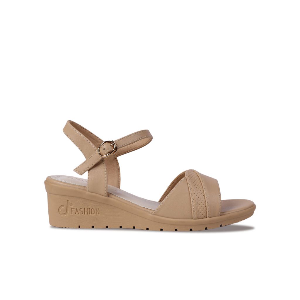 Sandal Xuồng Hạnh Dung Quai Bản Gợn Sóng HD27241BI