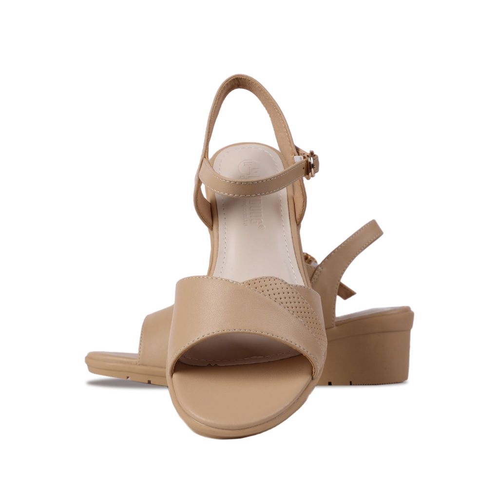 Sandal Xuồng Hạnh Dung Quai Bản Gợn Sóng HD27241BI