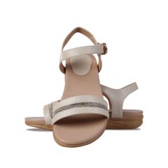 Sandal Đế Xuồng Hạnh Dung Quai Ngang Xoàn HD27243BI
