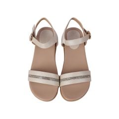 Sandal Đế Xuồng Hạnh Dung Quai Ngang Xoàn HD27243BI