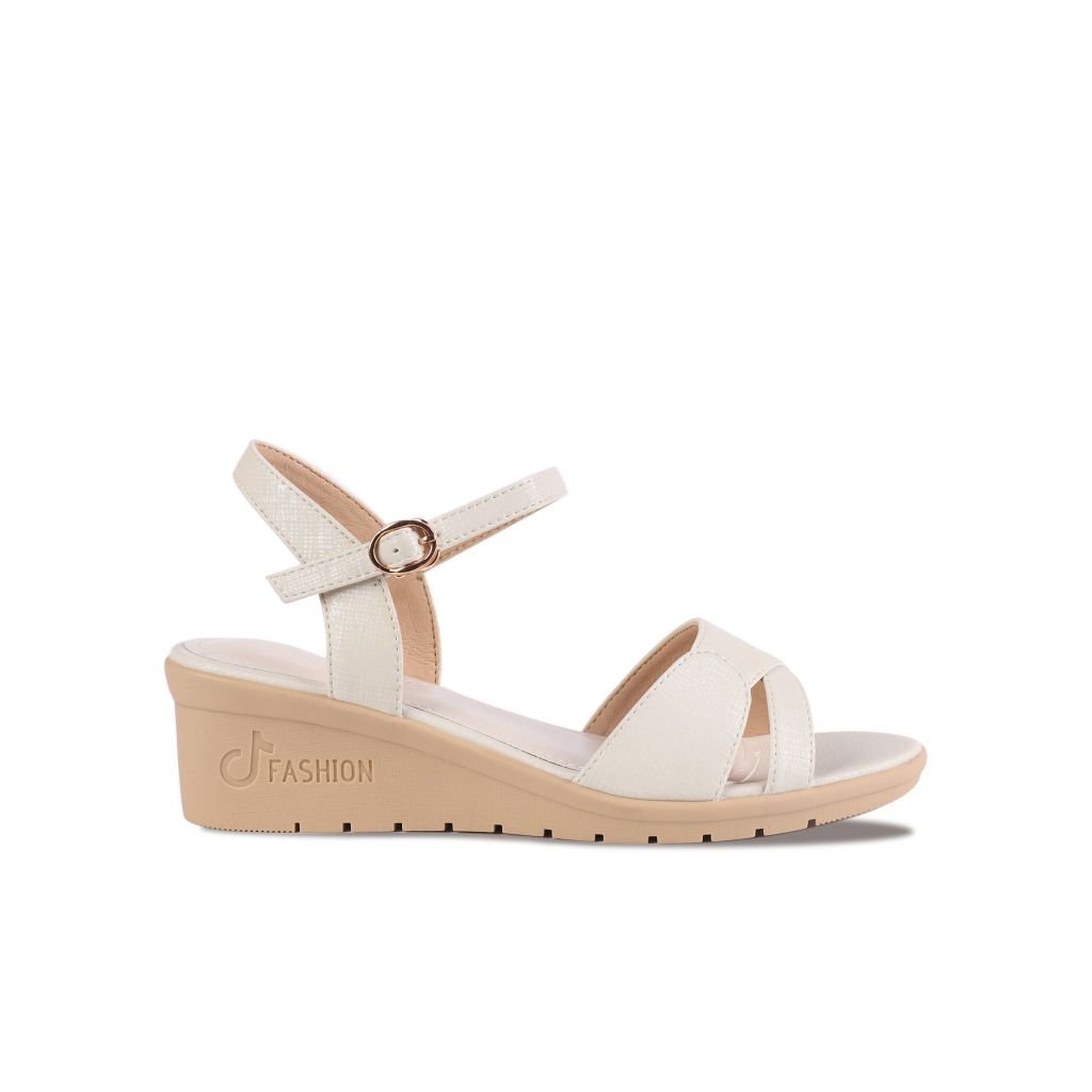 Sandal Xuồng Hạnh Dung Quai Bản Vân Cách Điệu HD27254BI