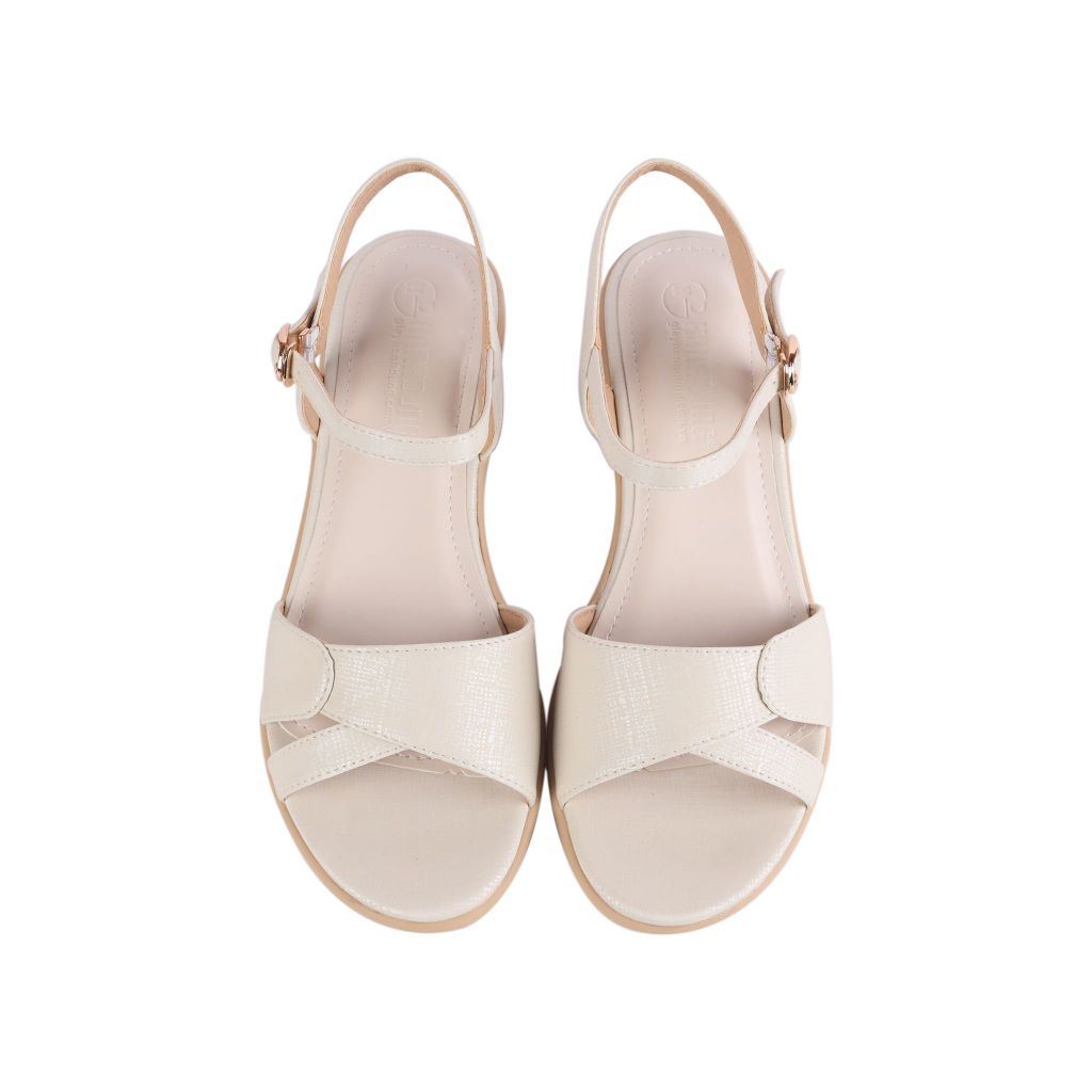 Sandal Xuồng Hạnh Dung Quai Bản Vân Cách Điệu HD27254BI
