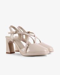 Sandal Cao Gót Hạnh Dung Dây Đan Chéo HD27257BI