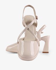 Sandal Cao Gót Hạnh Dung Dây Đan Chéo HD27257BI