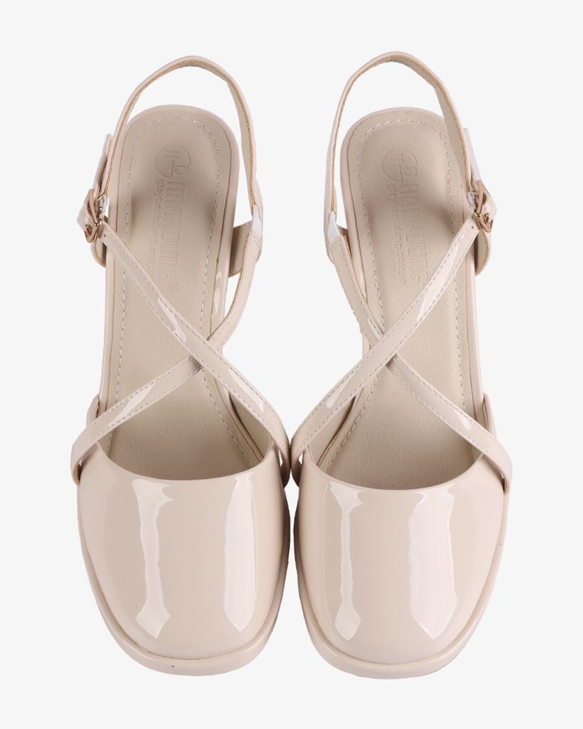 Sandal Cao Gót Hạnh Dung Dây Đan Chéo HD27257BI