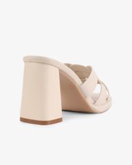 Dép Cao Gót Hạnh Dung Gót Trụ Quai Bản Luồn HD27259BI