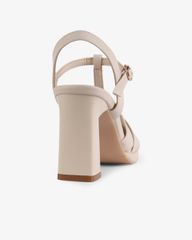 Sandal Cao Gót Hạnh Dung Quai T-Strap Mũi Tròn HD27262BI