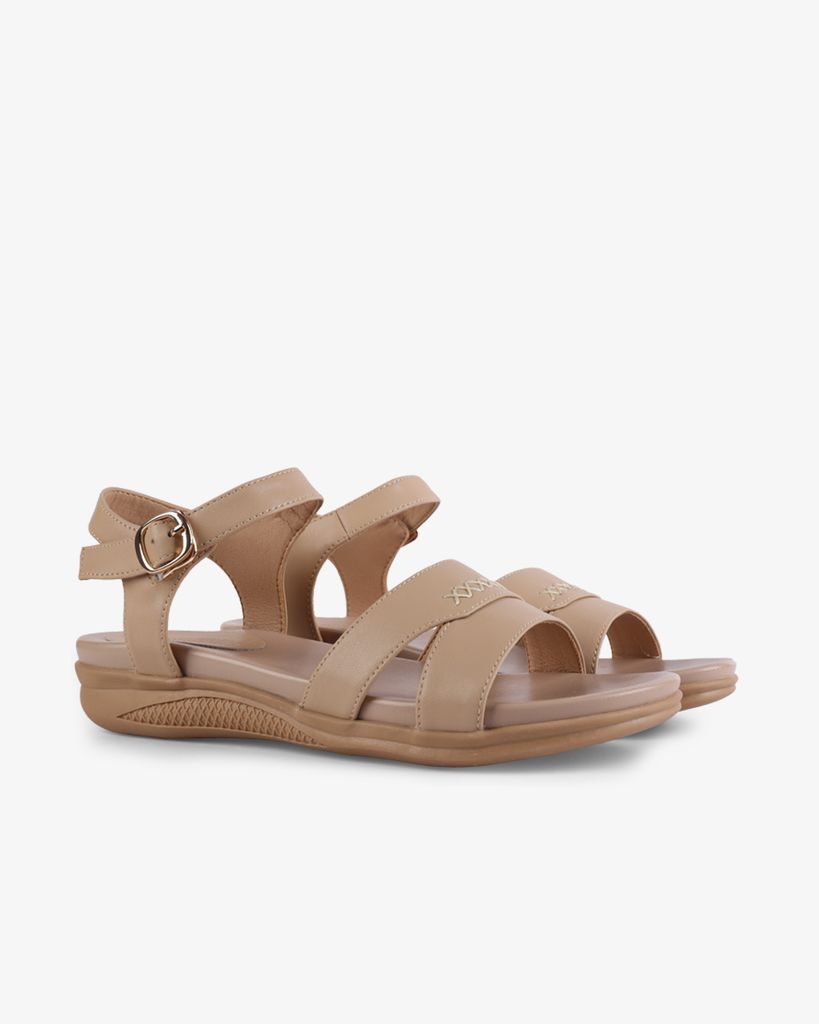Sandal Xẹp Hạnh Dung Quai Khoét Thanh Lịch HD27264BI