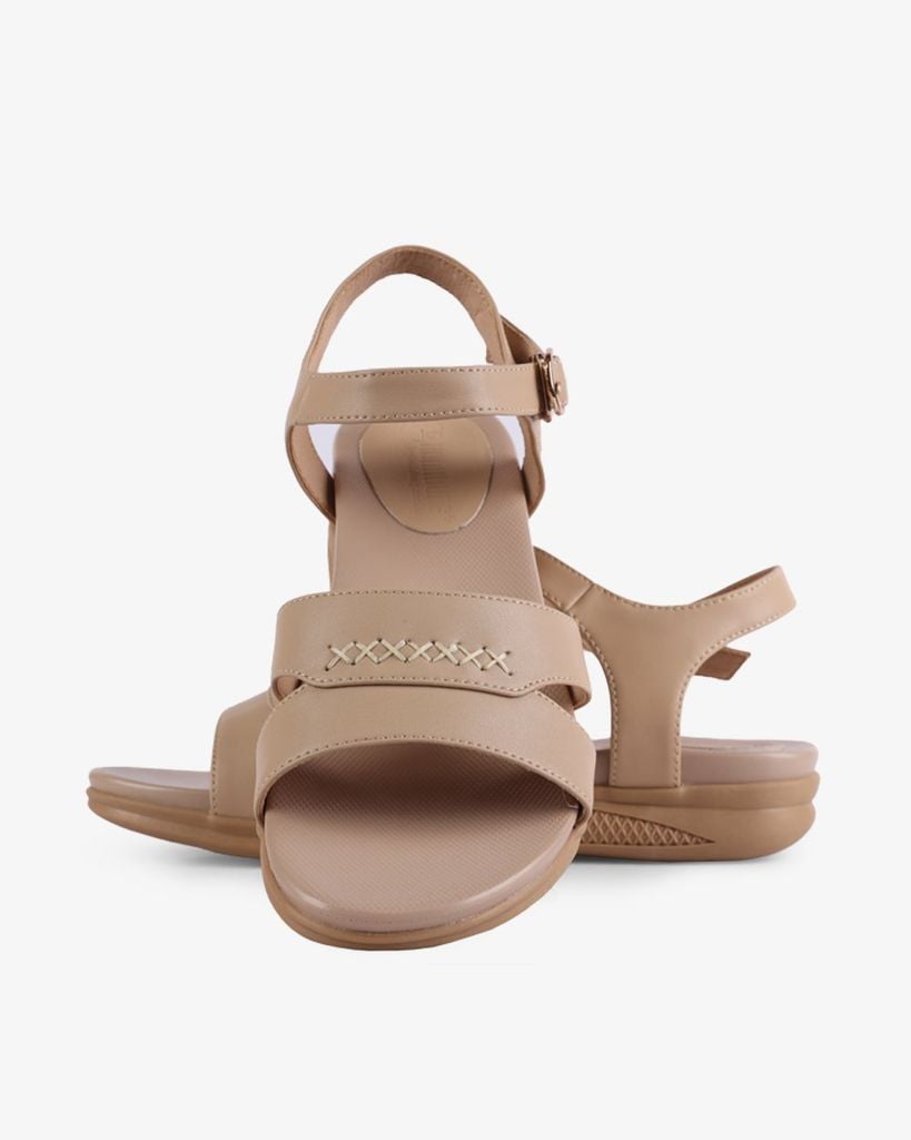 Sandal Xẹp Hạnh Dung Quai Khoét Thanh Lịch HD27264BI