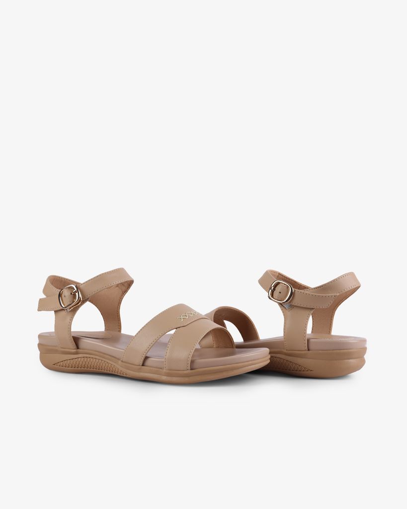 Sandal Xẹp Hạnh Dung Quai Khoét Thanh Lịch HD27264BI