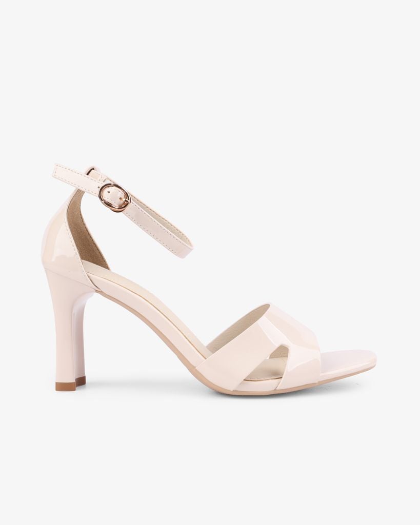 Sandal Cao Gót Hạnh Dung Bít Hậu Quai Bóng HD27267BI