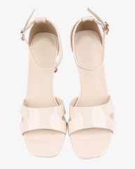 Sandal Cao Gót Hạnh Dung Bít Hậu Quai Bóng HD27267BI