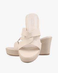 Dép Đế Xuồng Hạnh Dung Quai Luồn Chéo HD27269BI