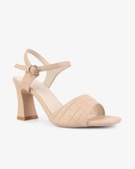 Sandal Cao Gót Hạnh Dung Quai Bản Cách Điệu HD27270BI