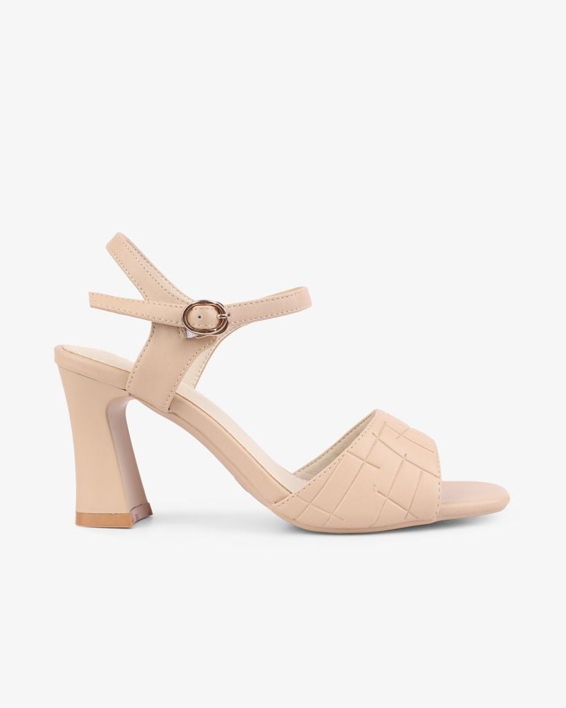 Sandal Cao Gót Hạnh Dung Quai Bản Cách Điệu HD27270BI