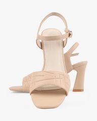 Sandal Cao Gót Hạnh Dung Quai Bản Cách Điệu HD27270BI