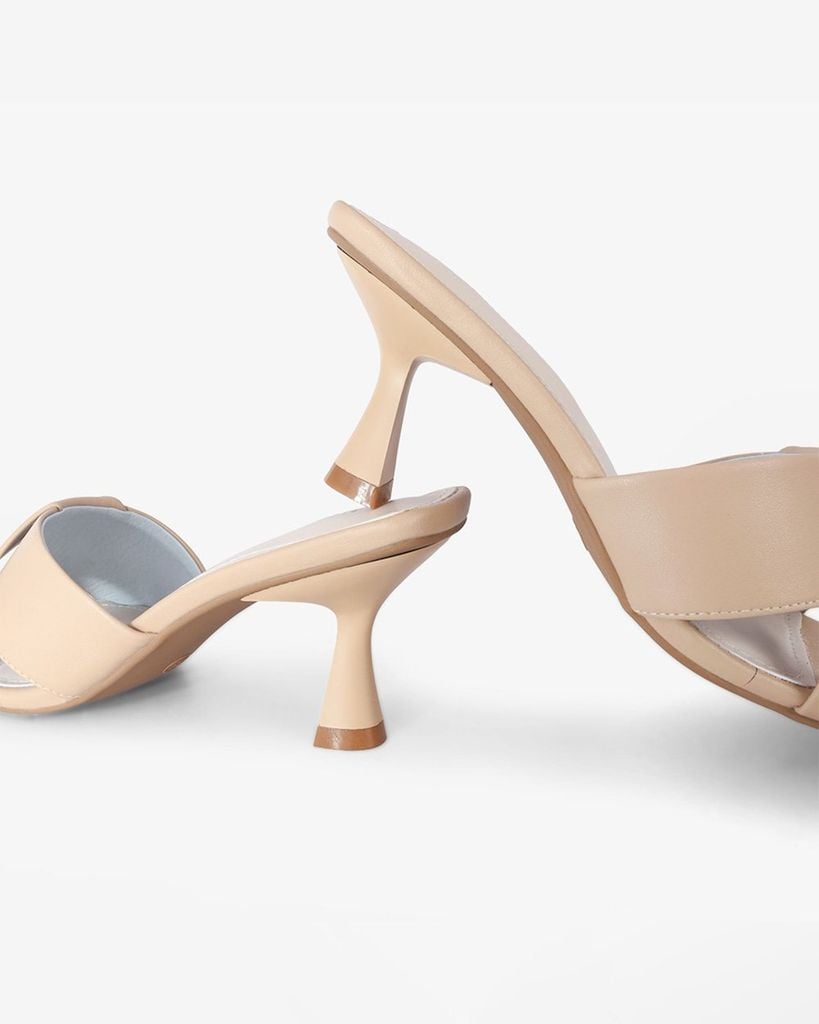 Dép Cao Gót Hạnh Dung Gót Nhọn Quai Thanh Lịch HD27271BI