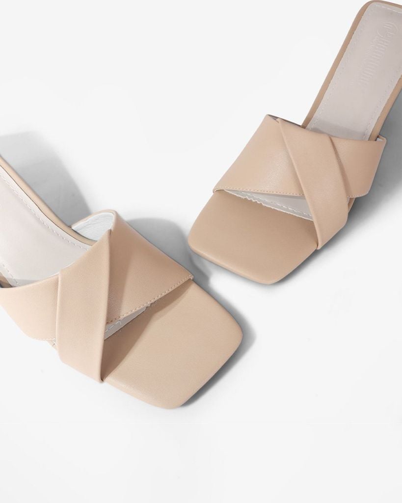 Dép Cao Gót Hạnh Dung Gót Nhọn Quai Thanh Lịch HD27271BI