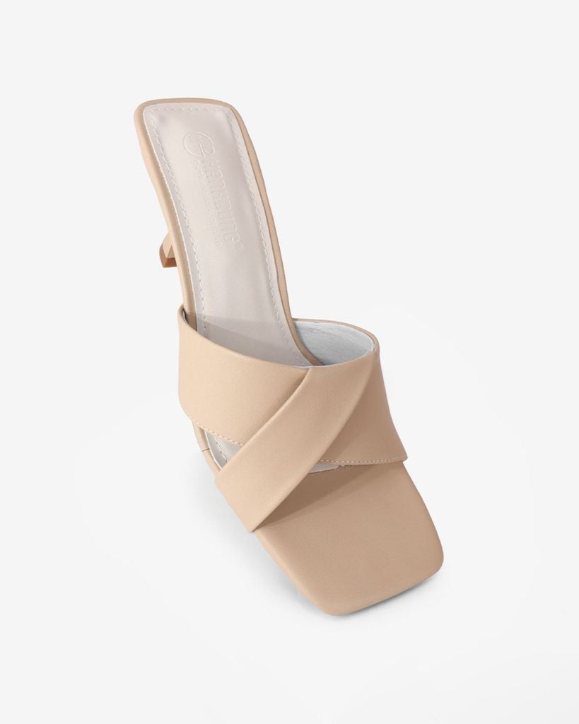 Dép Cao Gót Hạnh Dung Gót Nhọn Quai Thanh Lịch HD27271BI