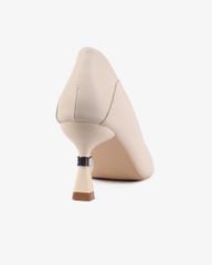 Giày Cao Gót Hạnh Dung Mũi Vuông Trơn HD27275BI