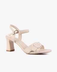 Sandal Cao Gót Hạnh Dung Quai Ngang Khóa Nịt HD27276BI