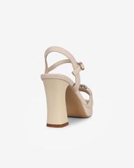 Sandal Cao Gót Hạnh Dung Bản Ngang Dây Khóa HD27283BI