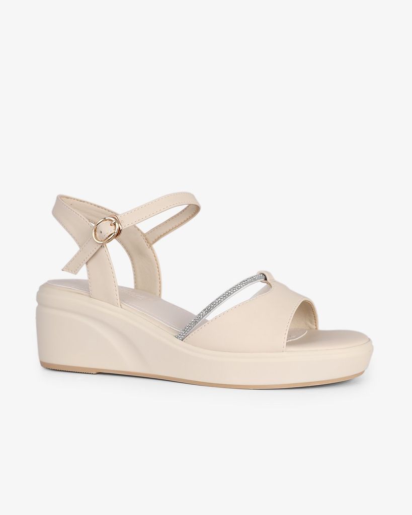 Sandal Đế Xuồng Hạnh Dung Quai Bản Dây Xoàn HD27285BI
