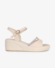 Sandal Đế Xuồng Hạnh Dung Quai Bản Dây Xoàn HD27285BI