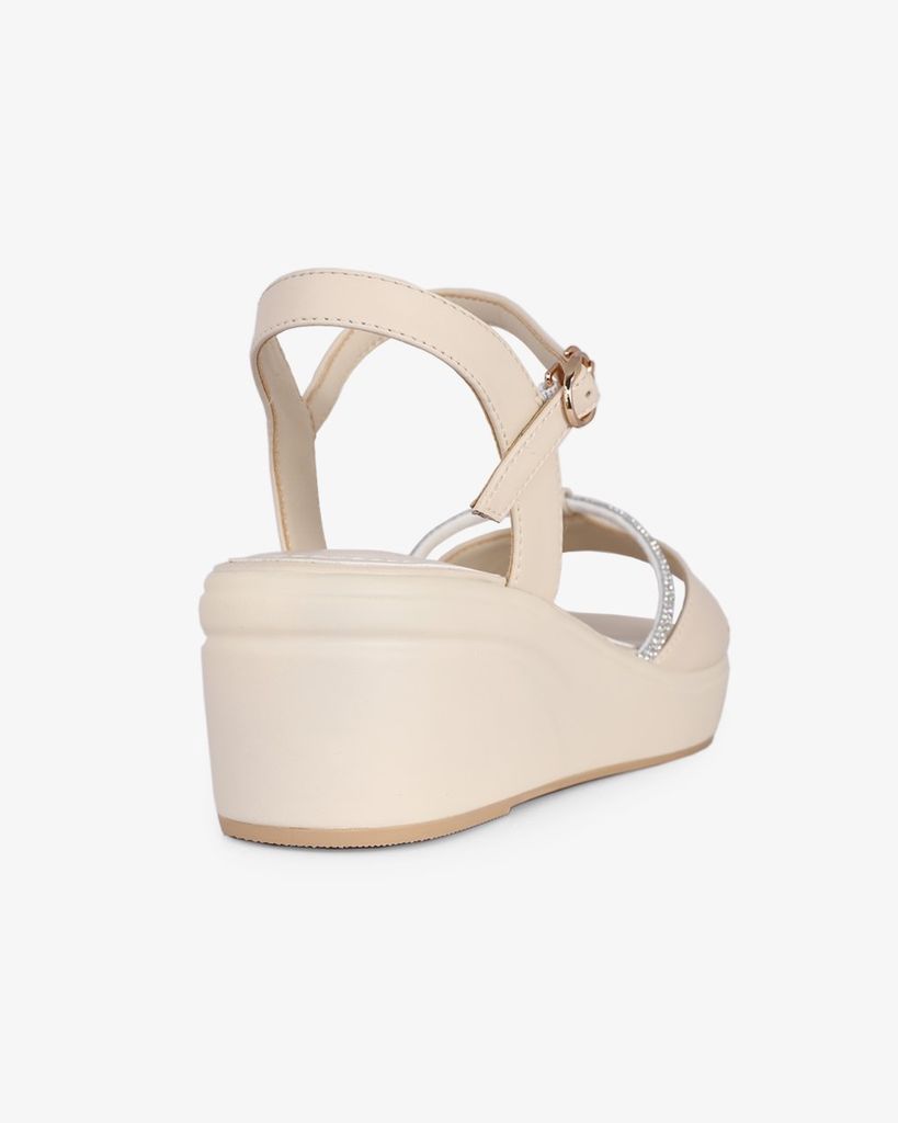 Sandal Đế Xuồng Hạnh Dung Quai Bản Dây Xoàn HD27285BI