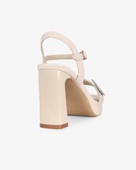 Sandal Cao Gót Hạnh Dung Quai Ngang Khóa Xoàn HD27286BI
