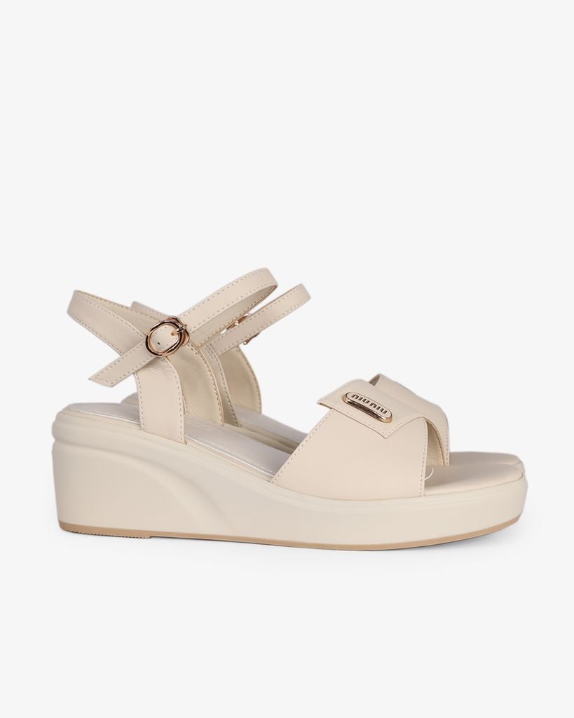 Sandal Đế Xuồng Hạnh Dung Bản Đắp Khóa HD27287BI