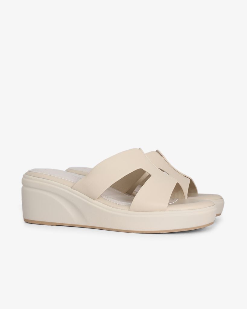 Dép Đế Xuồng Hạnh Dung Quai Chữ H Nối Chỉ HD27296BI