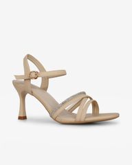 Sandal Cao Gót Hạnh Dung Nhiều Dây Chéo HD27304BI
